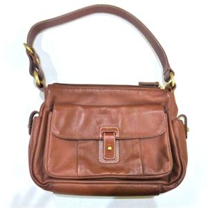 Ralph Lauren Brown Leather Pochette Shoulder Bag S